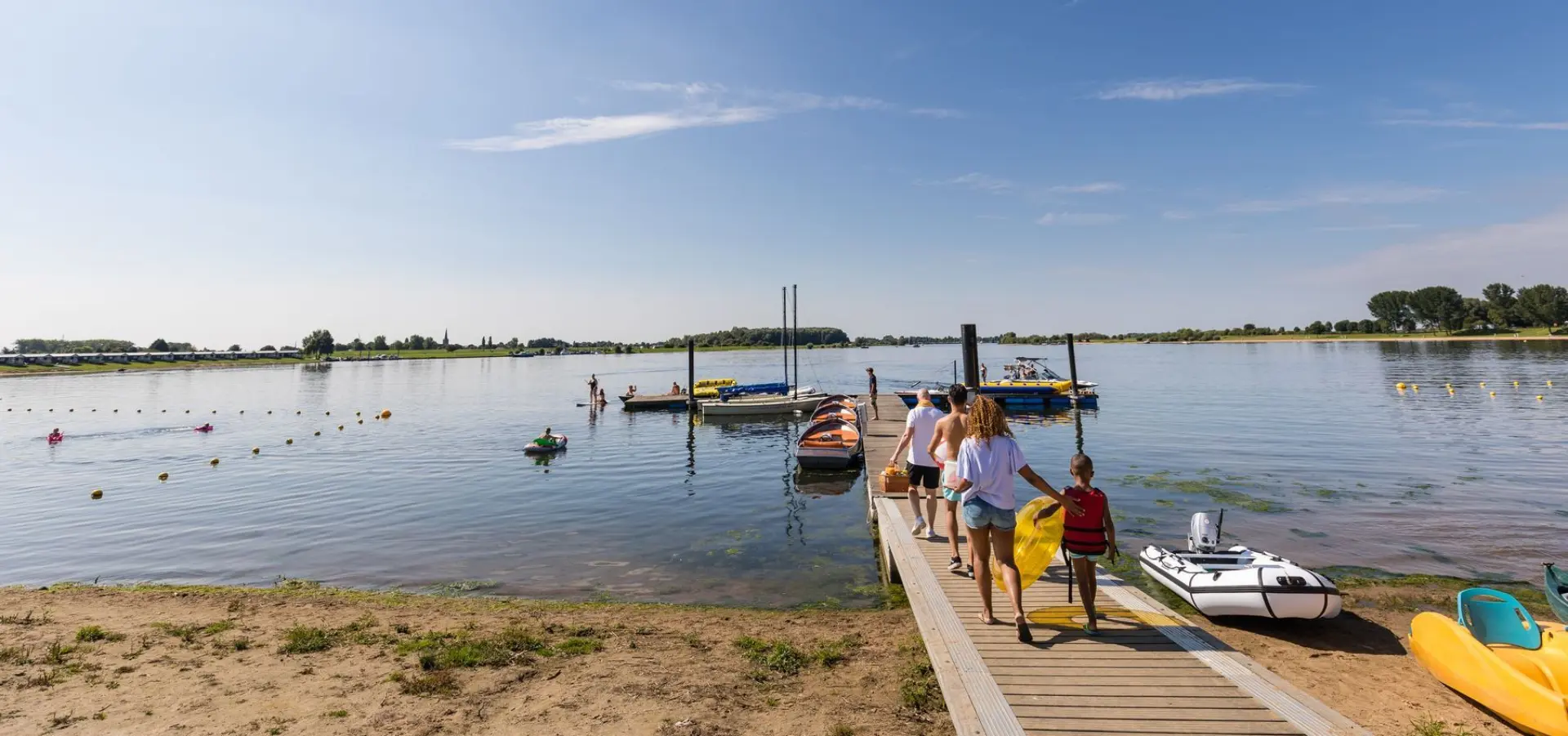 Holland Campings Ferienpark Eilandvan Maurik Bootsanleger