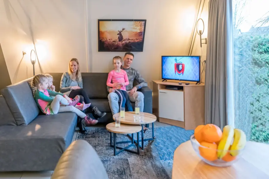 Wohnzimmer Bungalow A75 - Ferienpark Marveld Recreatie