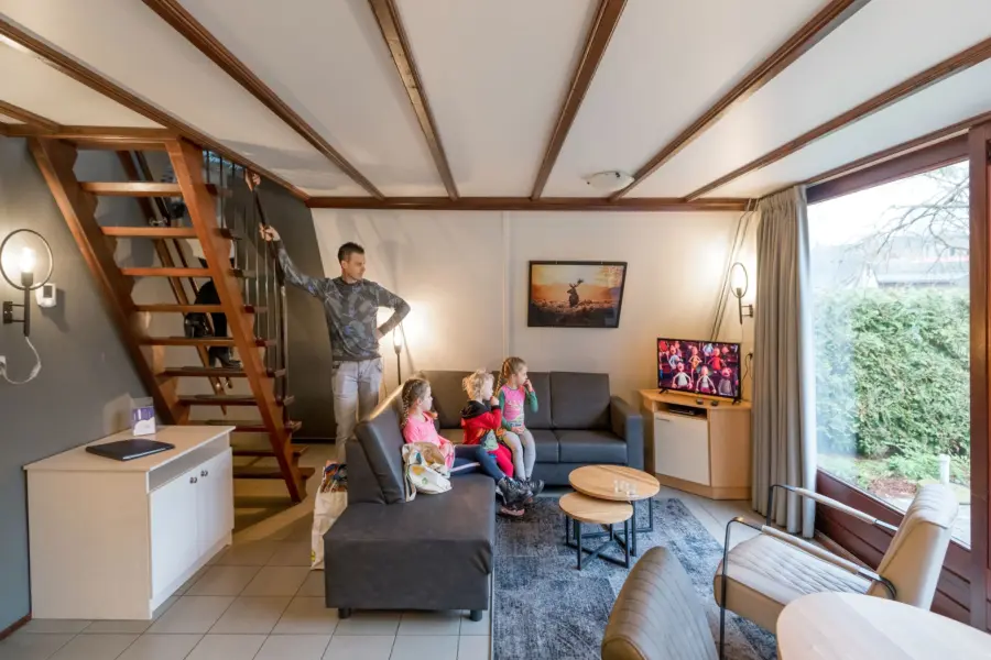 Wohnzimmer Bungalow A75 - Ferienpark Marveld Recreatie