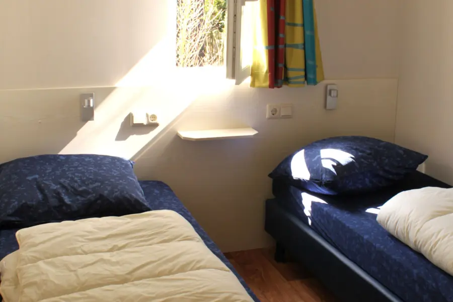 Schlafzimmer Achterhoek Chalet - Ferienpark Marveld Recreatie