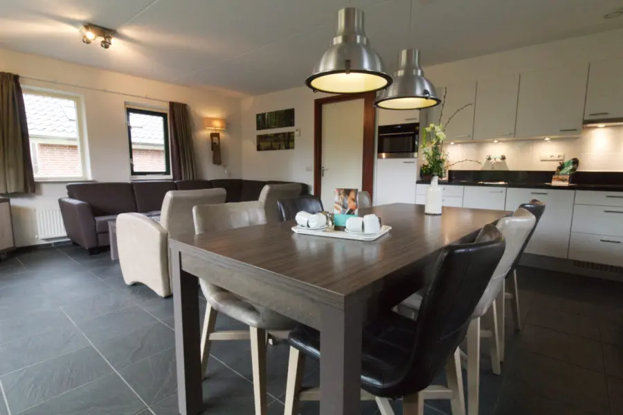 Ferienhaus VWL5 Wohnzimmer und Essbereich - Ferienpark Marveld Recreatie