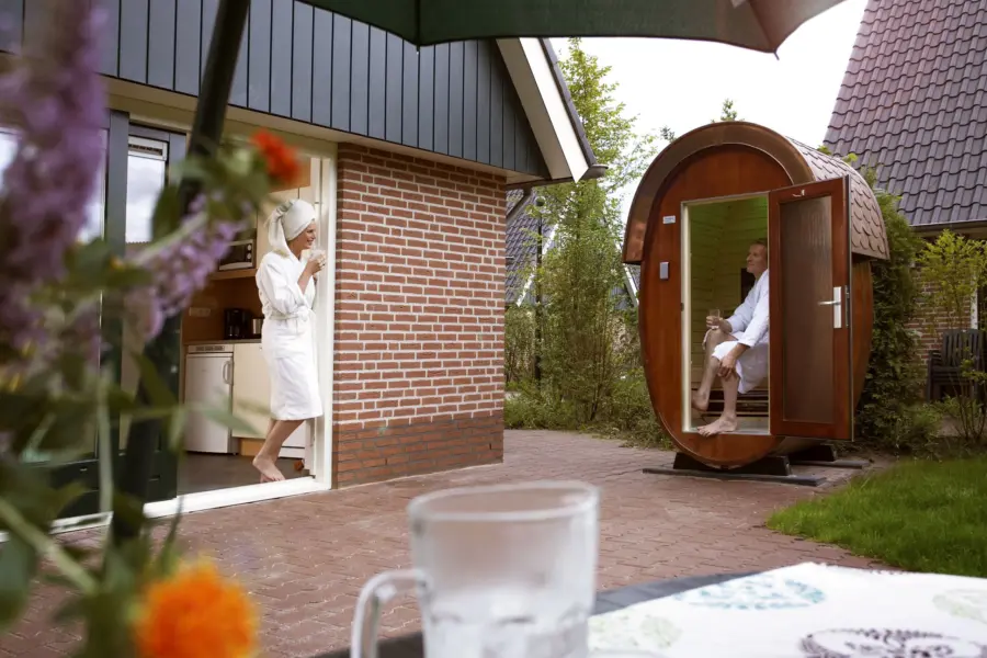 Ferienhaus DUO4 Garten mit Sauna - Ferienpark Marveld Recreatie