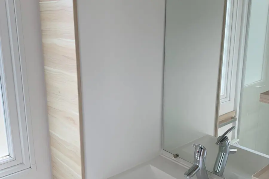 Mobilheim T40 Badezimmer - Ferienpark Marveld Recreatie